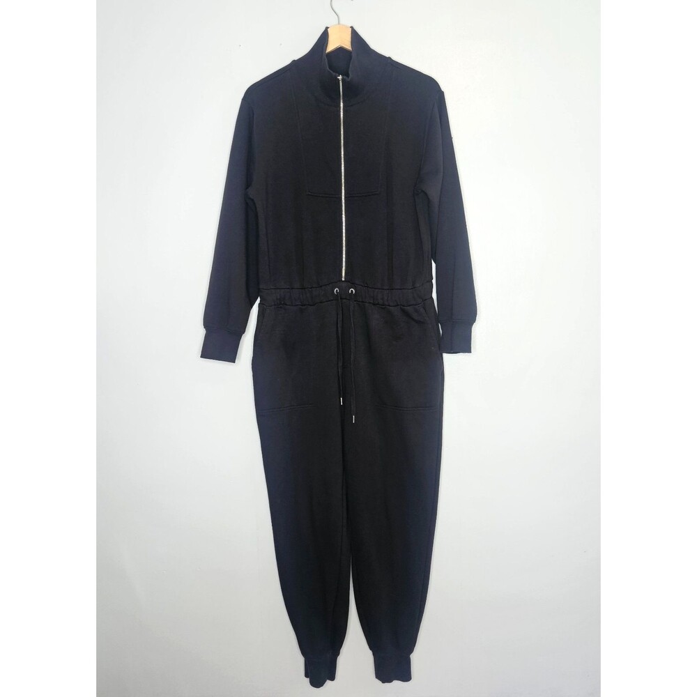 CALIA Carrie Underwood Black Jumpsuit Womens Large Long Sleeve Lounge Cozy Comfy